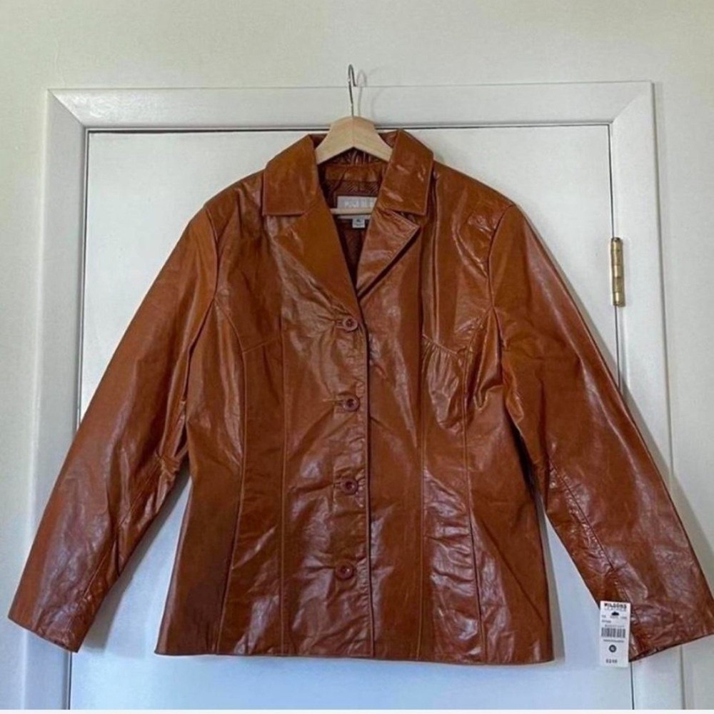 Western Vintage Wilsons Leather Jacket in Cognac Brown - Picture 2 of 7
